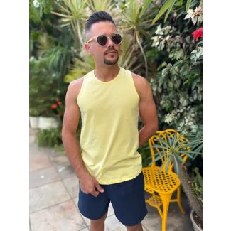 Camiseta Regata RGW Malha-Amarelo-P